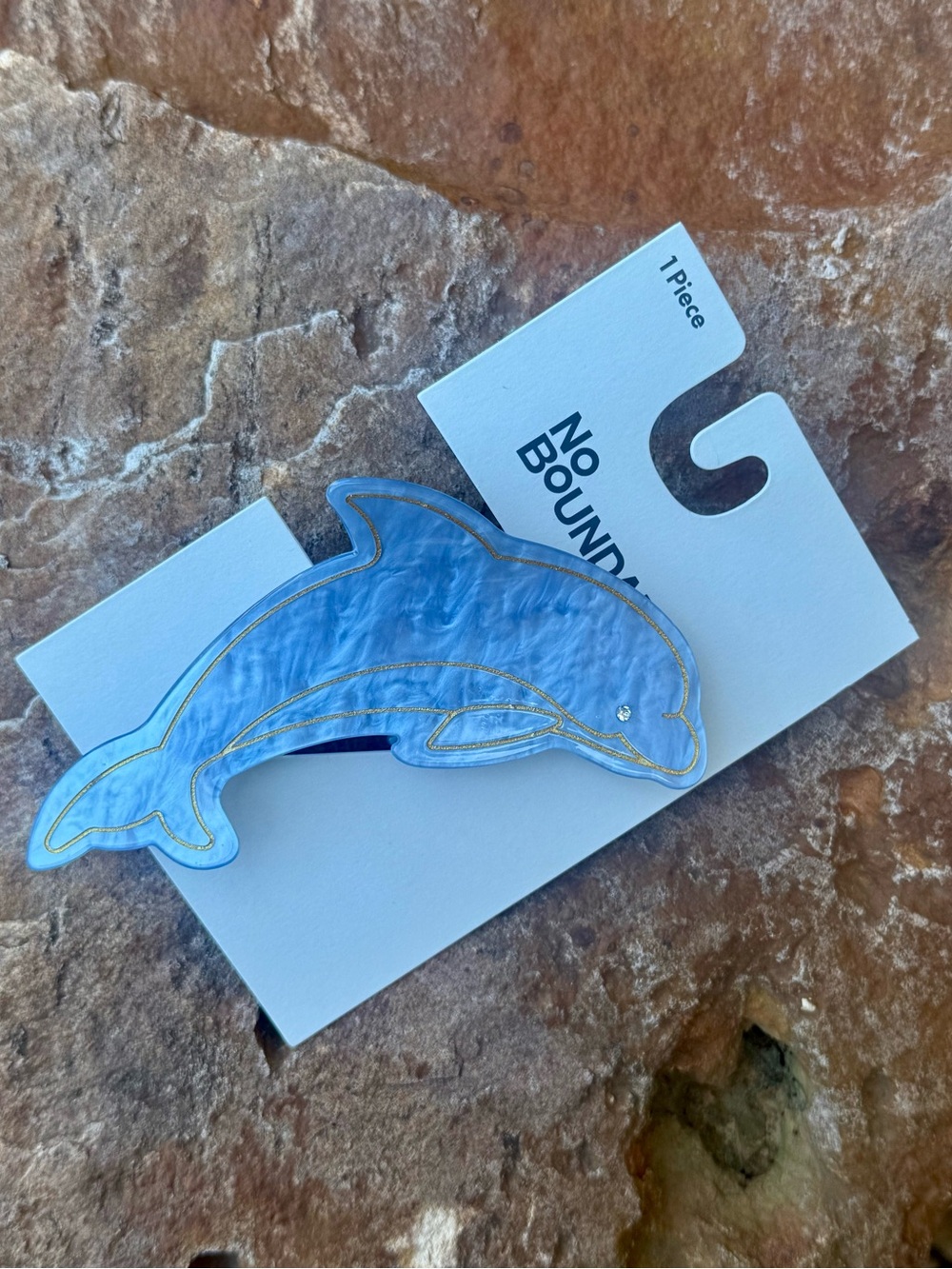 No Boundaries Blue Dolphin Women’s/Kids Hair Clip
